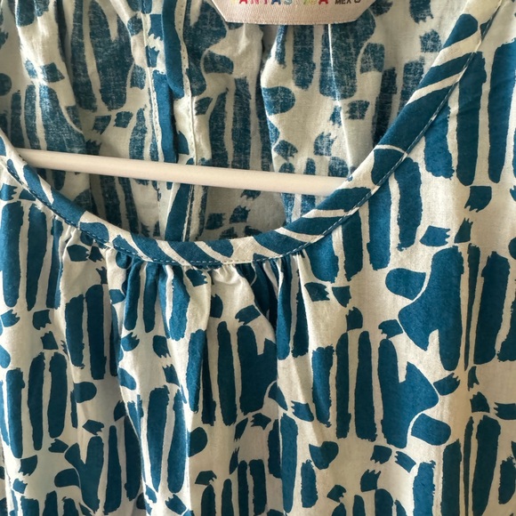 Compania Fantistica Blue Sundress L Cut Out Back Perfect Condition - Picture 5 of 7